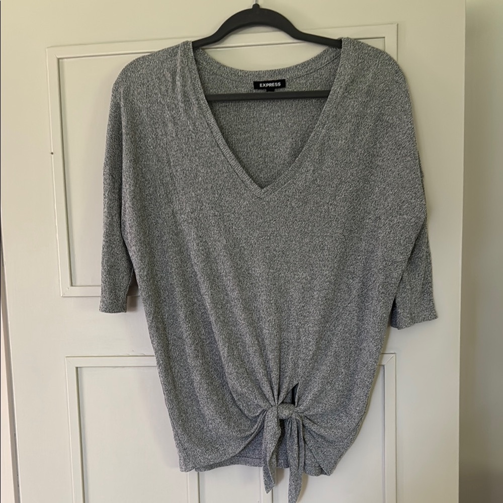 EXPRESS V-Neck Tie-Front Top